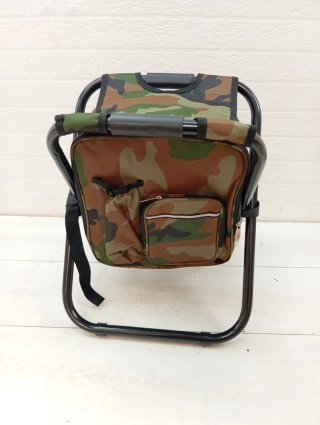 Taburete plegable grande camping con mochila 15L