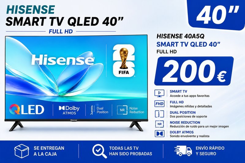 Hisense 40A5Q Smart TV QLED 40 Full HD