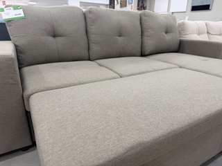 Sofá cama chaise longue con arcón