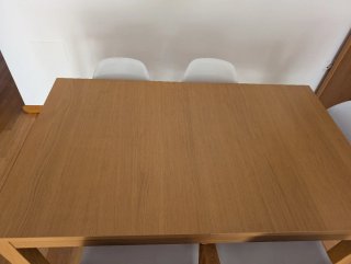 Mesa Comedor Extensible 140cm + 6 Sillas