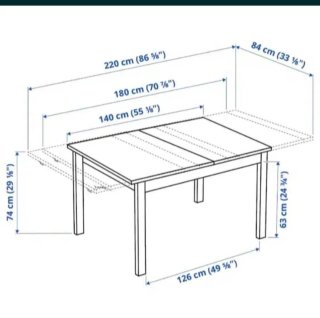 Mesa Comedor Extensible 140cm + 6 Sillas