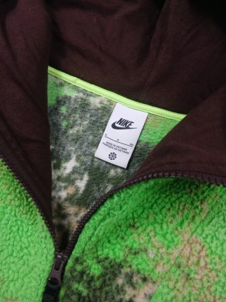 Felpa Nike Sherpa Camo Verde Half Zip