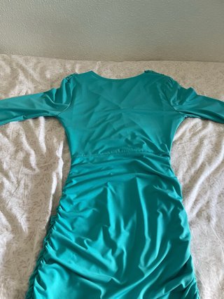 Vestido verde/agua ocasión talla única