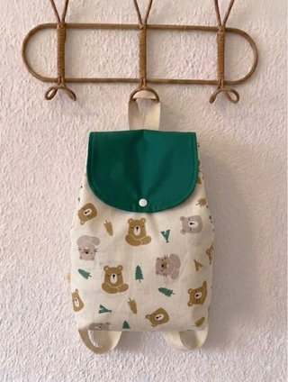Mochila infantil con estampado de osos