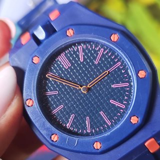 Orologio Trendy Fashion blu con pendente