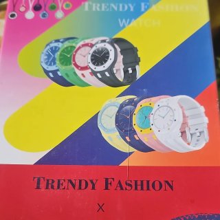 Orologio Trendy Fashion blu con pendente