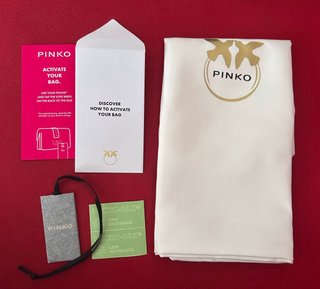 Borsa Pinko Love Puff Beige/Rosa