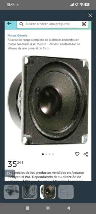 Altavoz Visaton FRWS 5 8 Ohm 4W