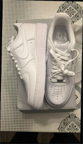 Nike Air Force 1 Low '07 Talla 38.5 Blancas