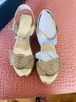 Esparteñas mujer Pascual azul y blanco