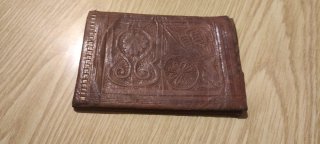 Cartera de piel estilo Hippie
