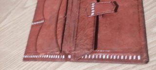 Cartera de piel estilo Hippie