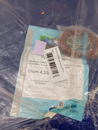 Lona para Piscina Redonda 4,20m Azul