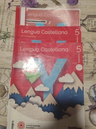 Libros Lengua Castellana 5 Primaria (3 Tomos)