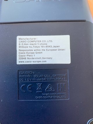 Calculadora Casio MS-80VERII Euro Conversion