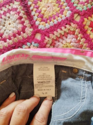 Pantalón vaquero moto mujer