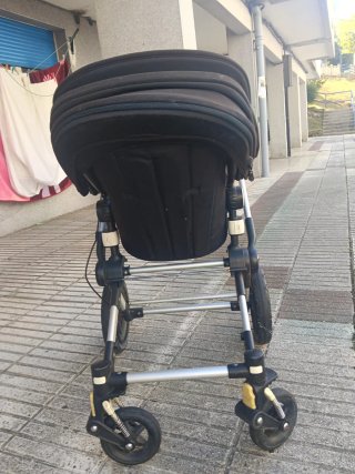 Carrito de bebé negro son dos piezas cuna i carito