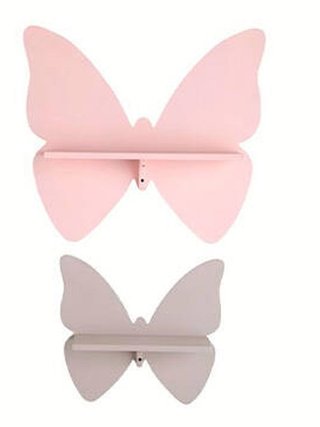 2 Baldas Mariposa Rosa y Gris