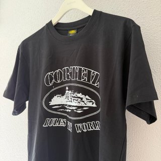 Camiseta Corteiz Negra con Estampado