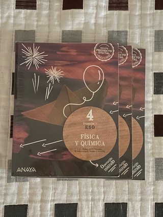 3 Libros Fisica y Quimica : 4°ESO : ANAYA :