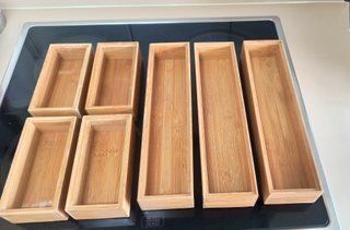 Cajones de bambú para organizar