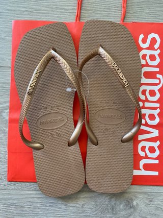 Havaianas Slim Square Rose Gold Tam 39