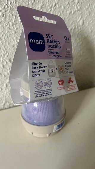 Set Mam Biberón + Chupete Recién Nacido