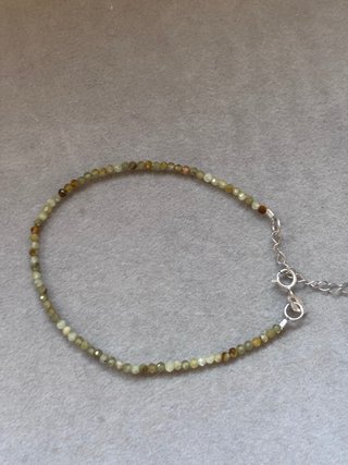Pulsera Plata 925 y Olivina