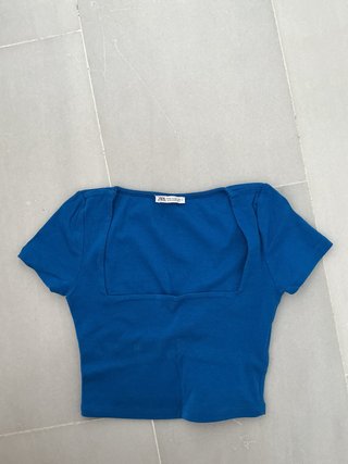 Top Zara Azul