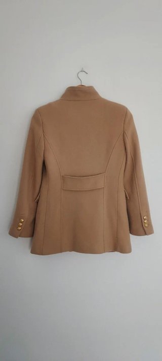 Abrigo Zara Lana Beige T. S-M