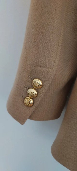 Abrigo Zara Lana Beige T. S-M