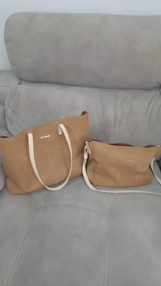 Bolsos Desigual Beige y Marrón