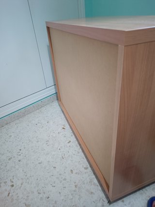 Cómoda Mueble 4 cajones + 2 contenedores de ruedas