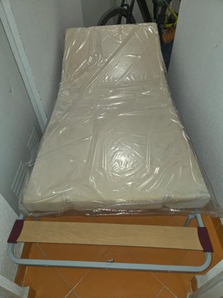 Cama plegable 90x190 con colchón