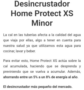 Descalcificador Electrónico XS Minor