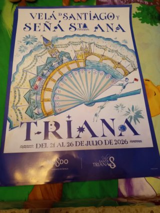 Cartel Oficial Vela Santiago y Seña Santa Ana 2026