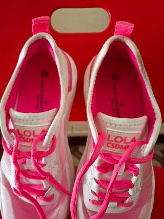 Deportivas Lola Casademunt Blancas y Rosas