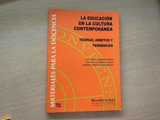 Libro: La educación en la cultura contemporánea.