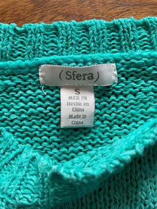 Jersey verde calado