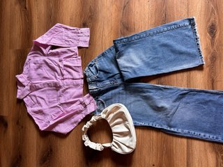 Set 11/12 anni: jeans e camicia