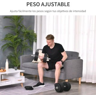 Conjunto de 2 mancuernas, kit de entrenamiento
