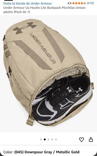 Mochila Under Armour 26L Beige NUEVA A ESTRENAR