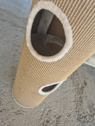 Rascador túnel para gatos de sisal