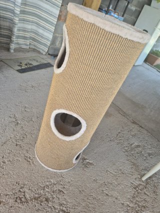 Rascador túnel para gatos de sisal