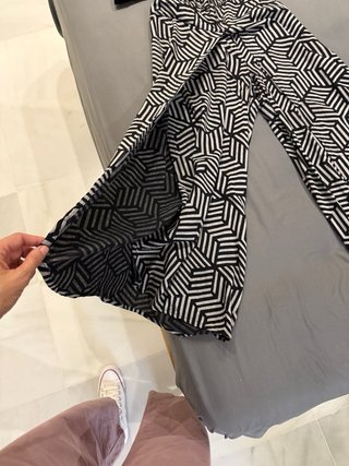 Conjunto cómodo top y pantalón estampado S/M goma