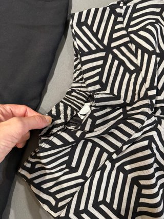 Conjunto cómodo top y pantalón estampado S/M goma