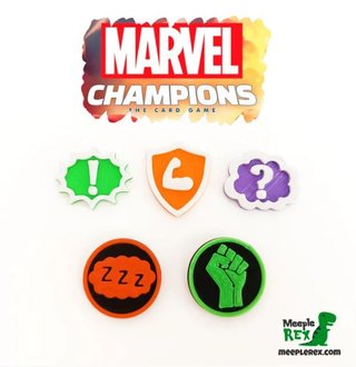 Tokens Marvel Champions Agotado/Preparado y Estado