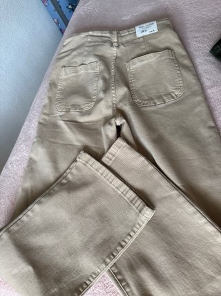 Pantalones beige mujer L, verde XL