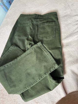 Pantalones beige mujer L, verde XL