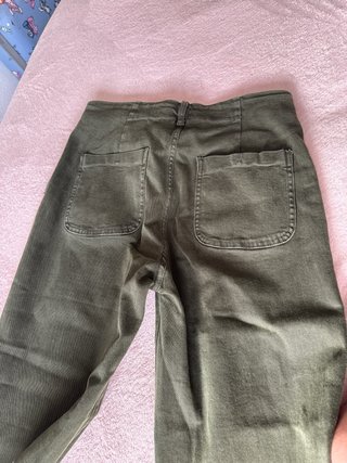 Pantalones beige mujer L, verde XL